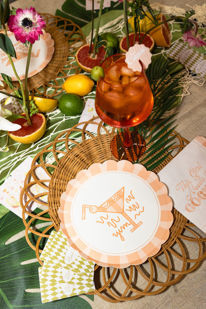 Cocktail Party Plates - Bachelorette Decor