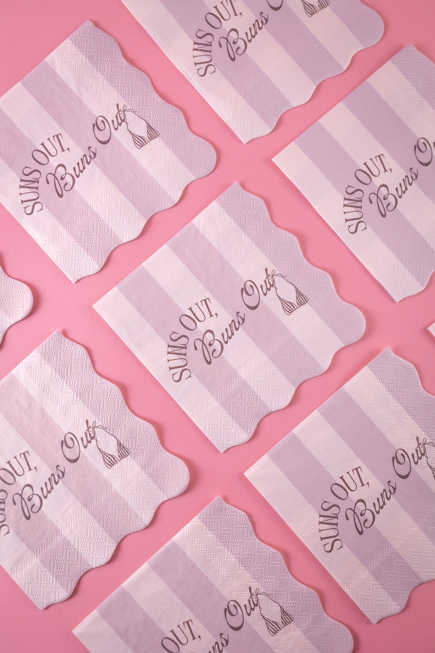 Suns Out Buns Out Napkins - Bachelorette Decor