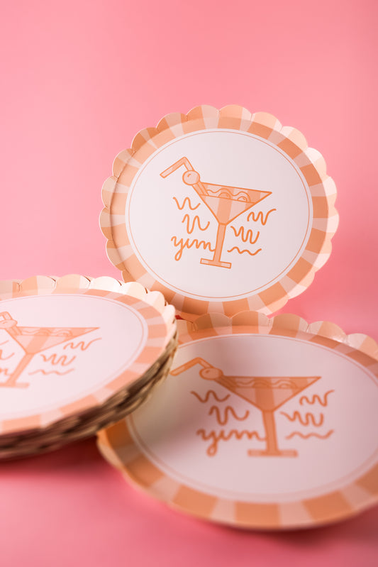 Cocktail Party Plates - Bachelorette Decor